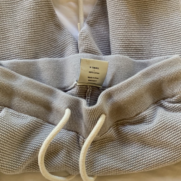 Holt Renfrew XS Varley Alice Pique Cotton Knit Sweat Jogging Lounge Pant - Picture 8 of 8